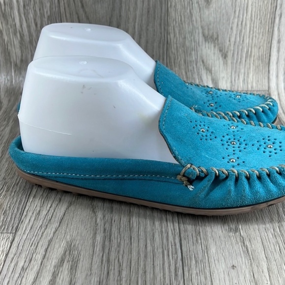 Minnetonka Leila Turquoise Mules - Picture 5 of 7
